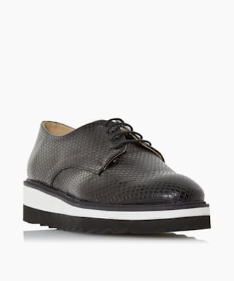 black small platform shoes