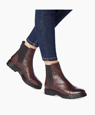 dune oxblood boots