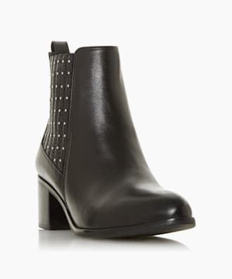 dune black boots ankle