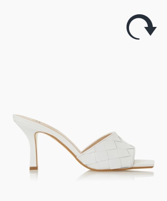 white mule pumps
