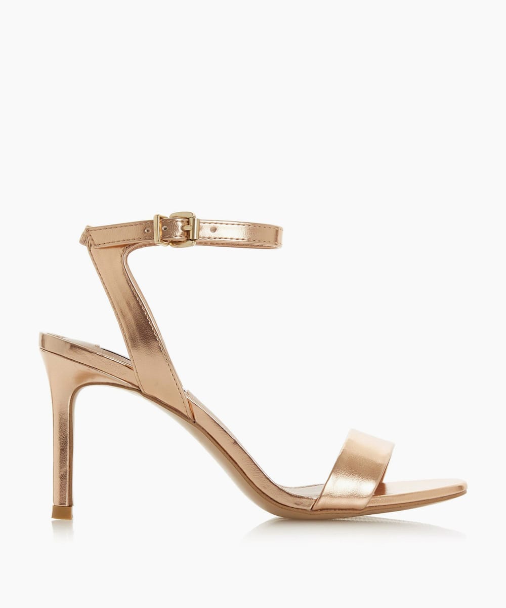 faith rose gold heels