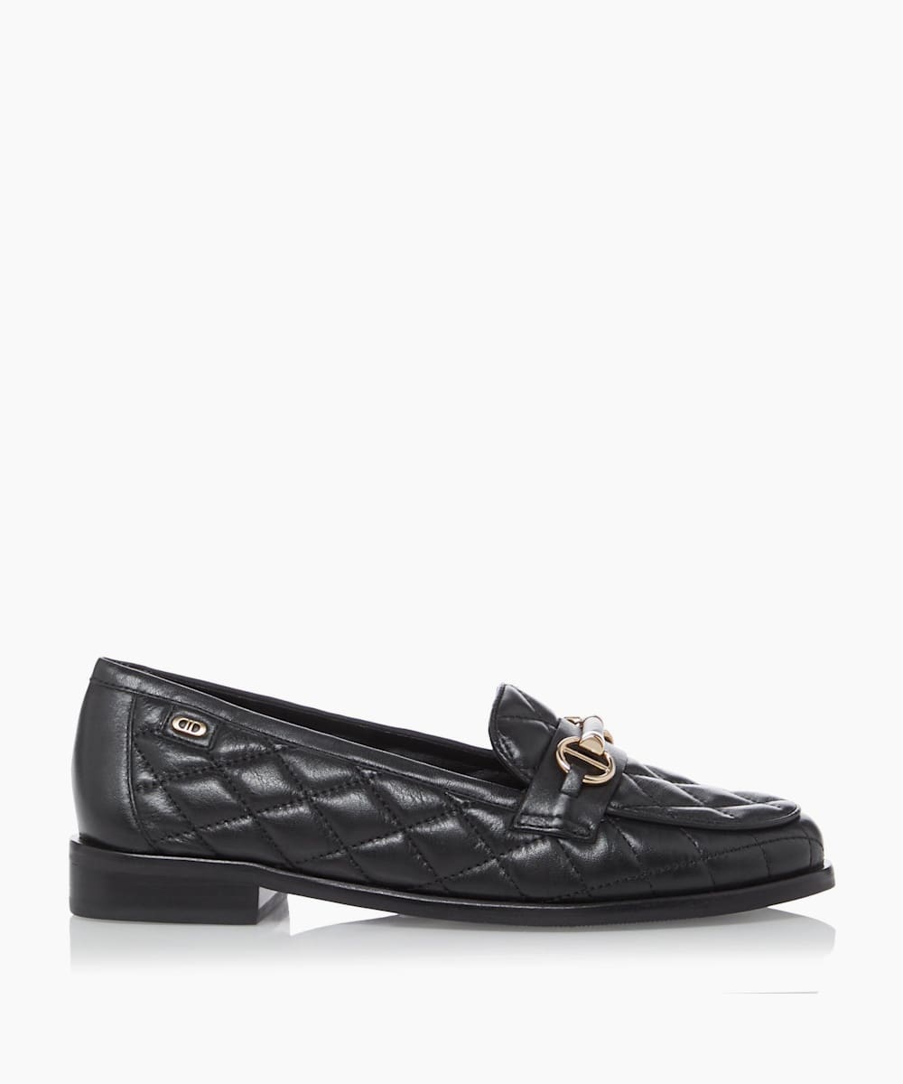 GAMES - Quilted Snaffle Loafers - black 