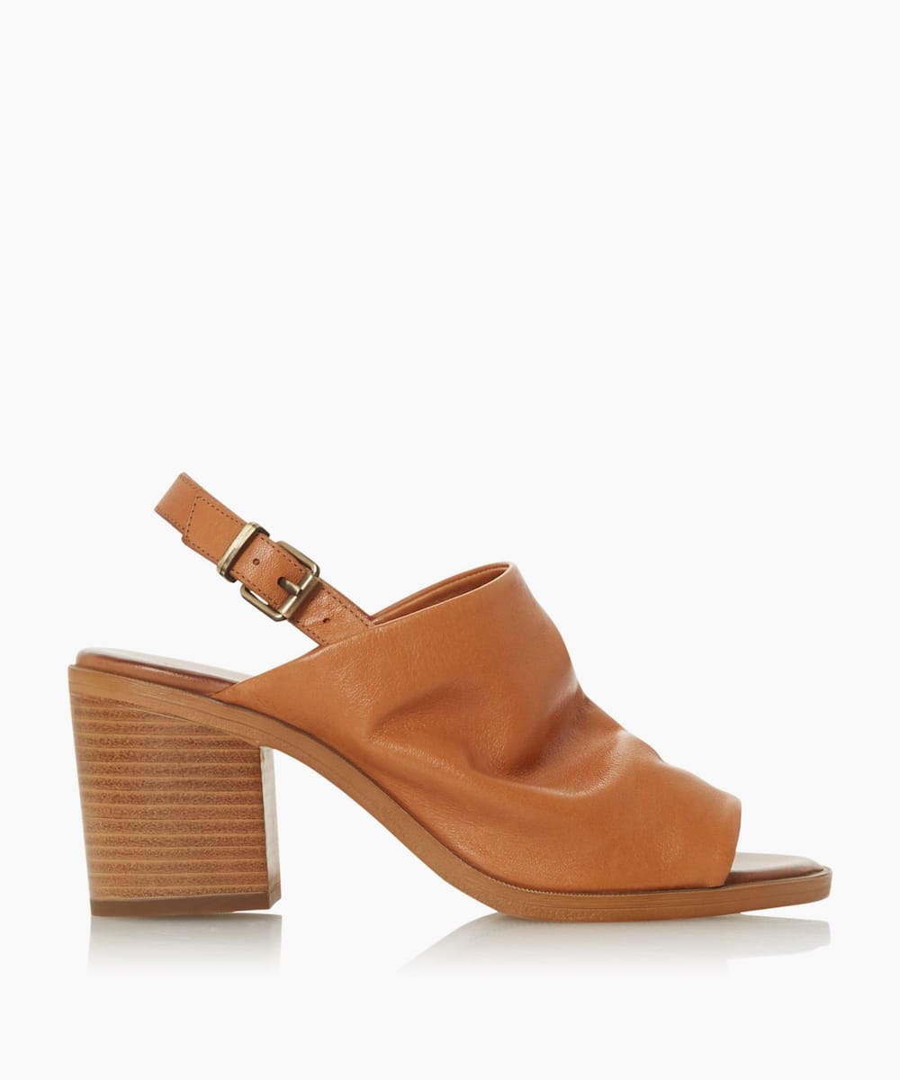 tan stiletto sandals