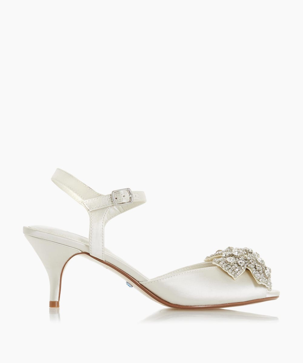 ivory kitten heel sandals