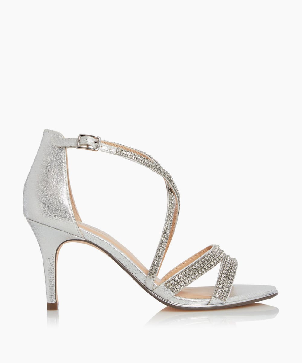 roland cartier silver heels