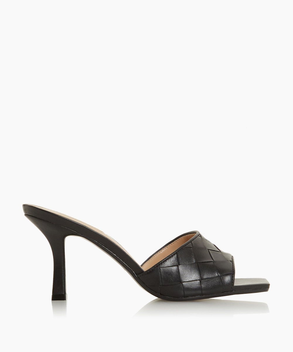 woven mule sandals