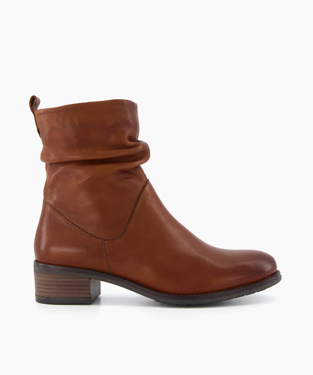 dune ladies flat ankle boots