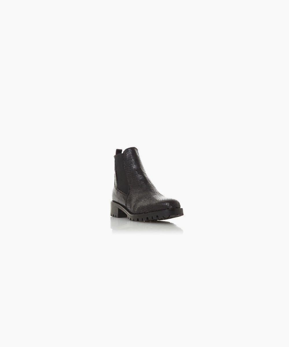 POWERFUL - Block Heel Chelsea Ankle Boots - black | Dune London