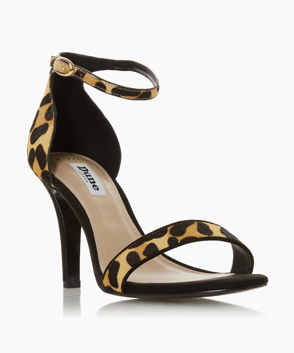 leopard print sandals wide fit